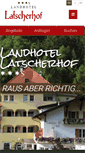 Mobile Screenshot of latscherhof.com