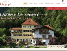Tablet Screenshot of latscherhof.com